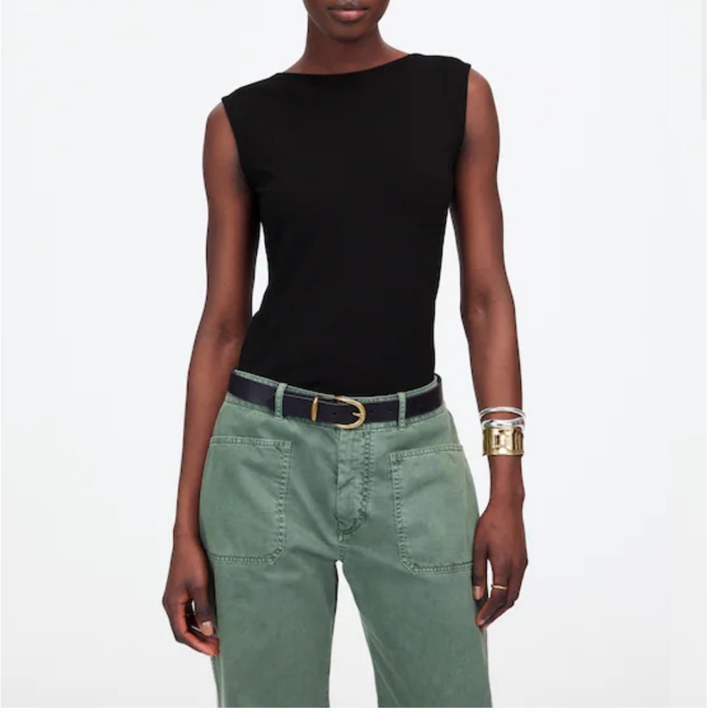 Madewell Low Back Top | Small | Faded Fatigue